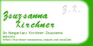 zsuzsanna kirchner business card